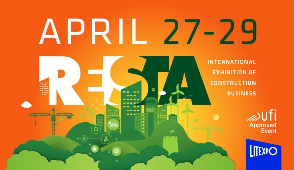 Kutsume Teid n&auml;itusele RESTA 2023, 27.04-29.04.2023 Vilniuses, stend 5D.32